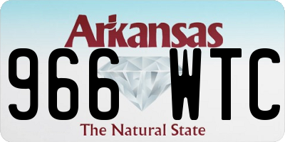 AR license plate 966WTC