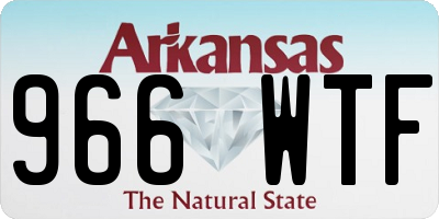 AR license plate 966WTF