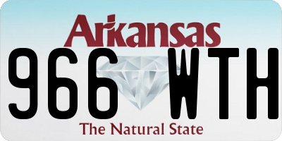 AR license plate 966WTH