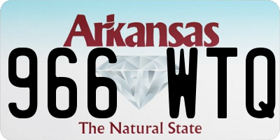 AR license plate 966WTQ