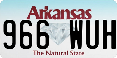 AR license plate 966WUH