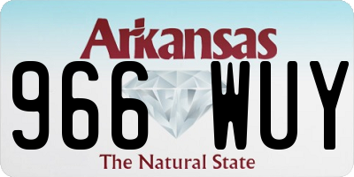 AR license plate 966WUY