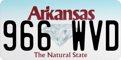 AR license plate 966WVD