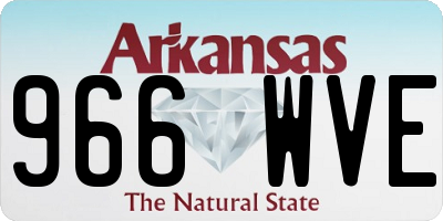 AR license plate 966WVE