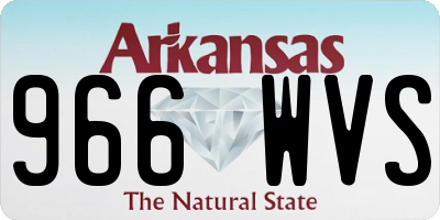 AR license plate 966WVS