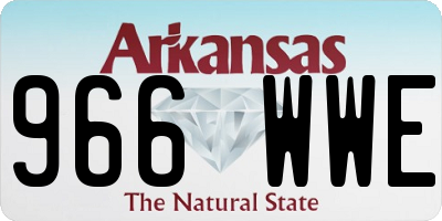 AR license plate 966WWE