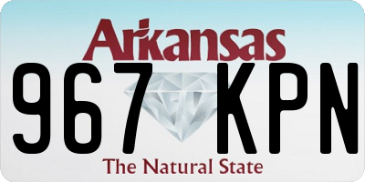 AR license plate 967KPN