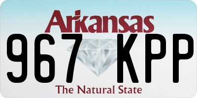 AR license plate 967KPP