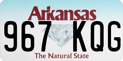AR license plate 967KQG