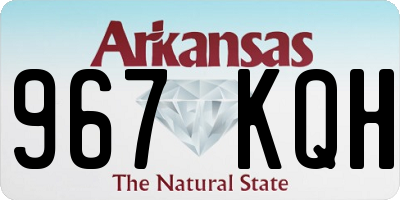 AR license plate 967KQH