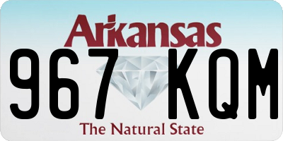 AR license plate 967KQM