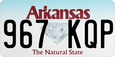 AR license plate 967KQP