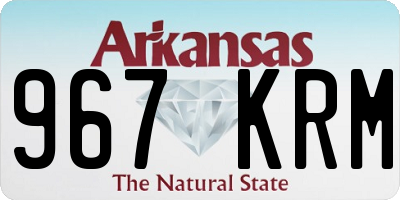 AR license plate 967KRM