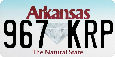 AR license plate 967KRP