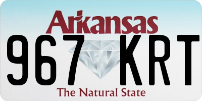 AR license plate 967KRT