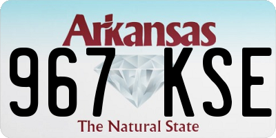 AR license plate 967KSE