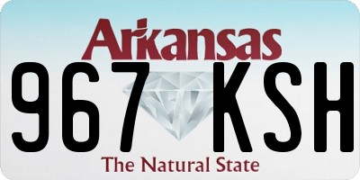 AR license plate 967KSH