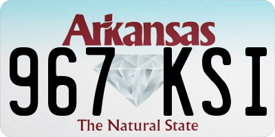 AR license plate 967KSI