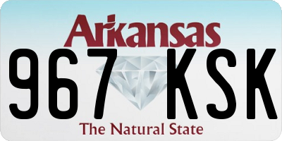 AR license plate 967KSK