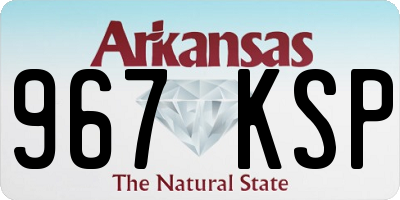 AR license plate 967KSP