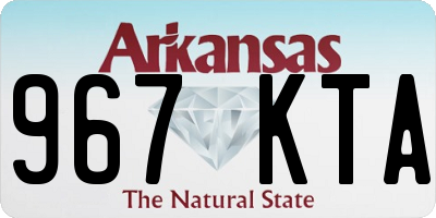 AR license plate 967KTA