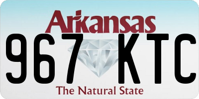 AR license plate 967KTC