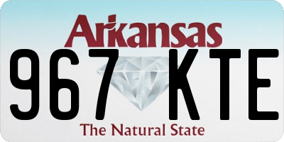 AR license plate 967KTE