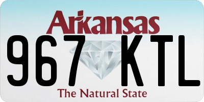 AR license plate 967KTL