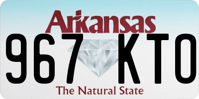 AR license plate 967KTO