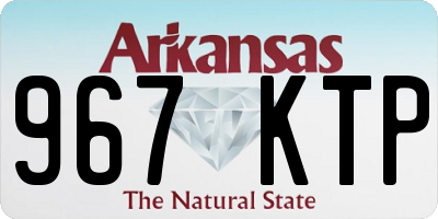 AR license plate 967KTP