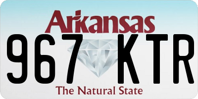 AR license plate 967KTR