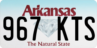 AR license plate 967KTS