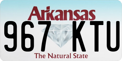 AR license plate 967KTU