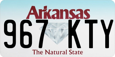AR license plate 967KTY