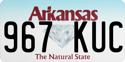 AR license plate 967KUC