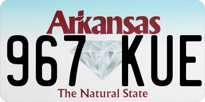 AR license plate 967KUE