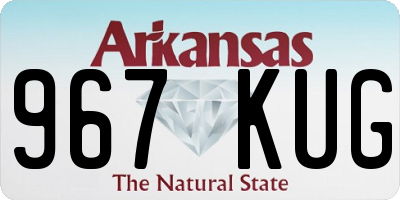 AR license plate 967KUG