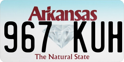 AR license plate 967KUH