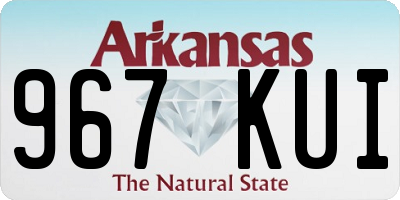 AR license plate 967KUI