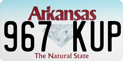 AR license plate 967KUP