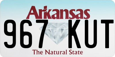 AR license plate 967KUT