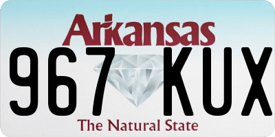 AR license plate 967KUX