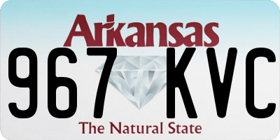 AR license plate 967KVC