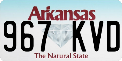 AR license plate 967KVD