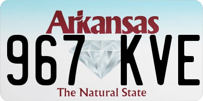 AR license plate 967KVE