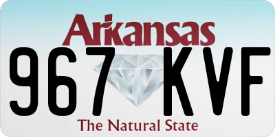 AR license plate 967KVF