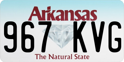 AR license plate 967KVG