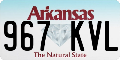 AR license plate 967KVL