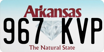 AR license plate 967KVP