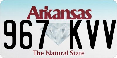 AR license plate 967KVV